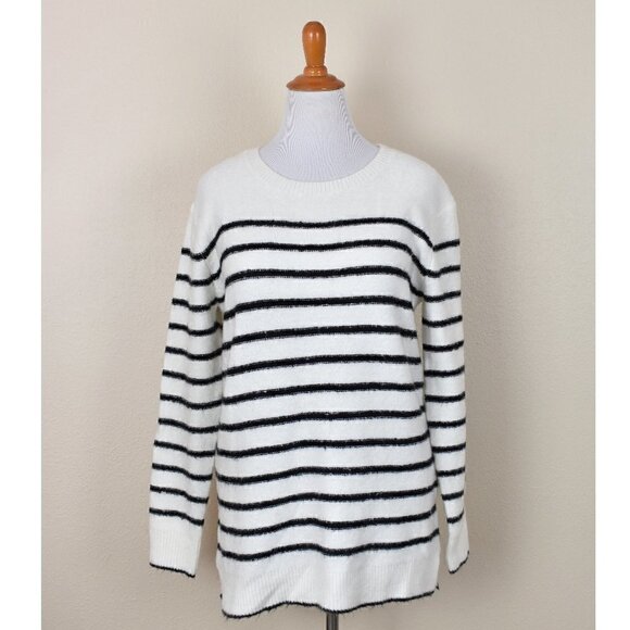 John + Jenn Sweaters - John + Jenn Pete Striped Tunic Sweater